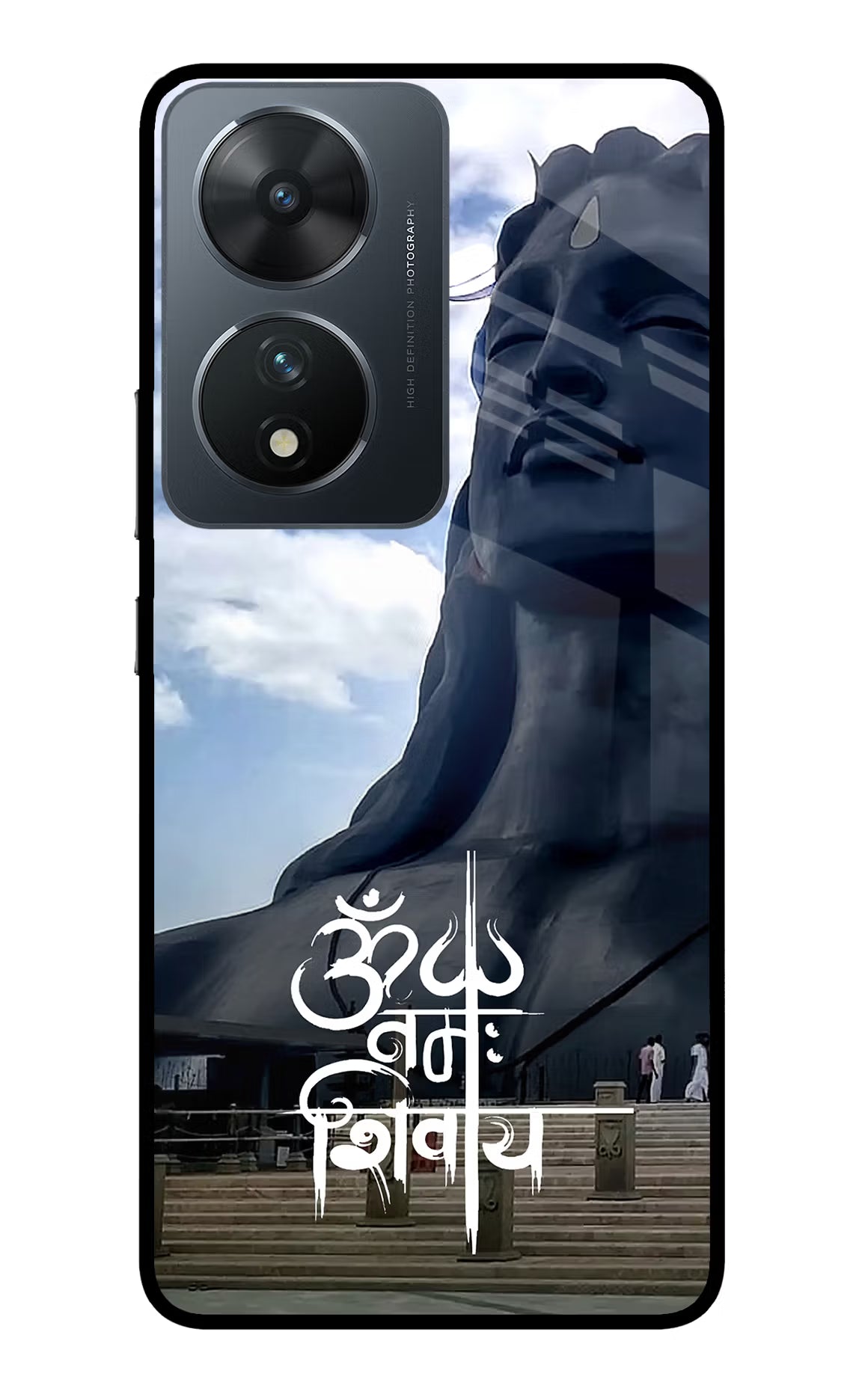 Om Namah Shivay Vivo T2 5G Glass Case Back Cover by Casekaro