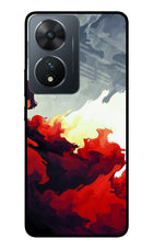 Fire Cloud Vivo T2 5G Glass Case