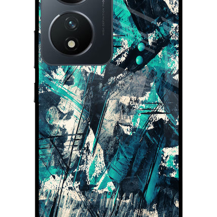 Artwork Vivo T2 5G Glass Case Back Cover by Casekaro