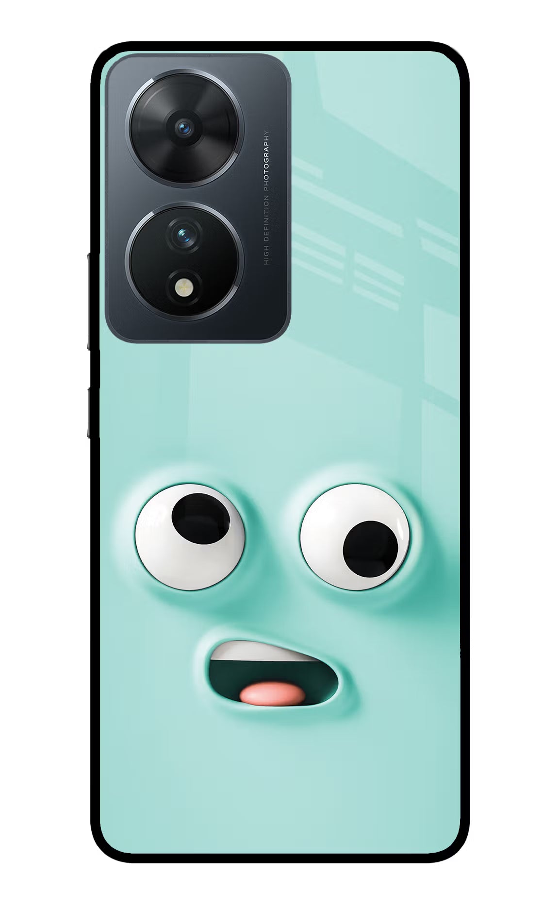 Funny Cartoon Vivo T2 5G Glass Case Back Cover by Casekaro