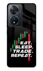 Eat Sleep Trade Repeat Vivo T2 5G Glass Case