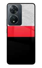 Tri Color Pattern Vivo T2 5G Glass Case