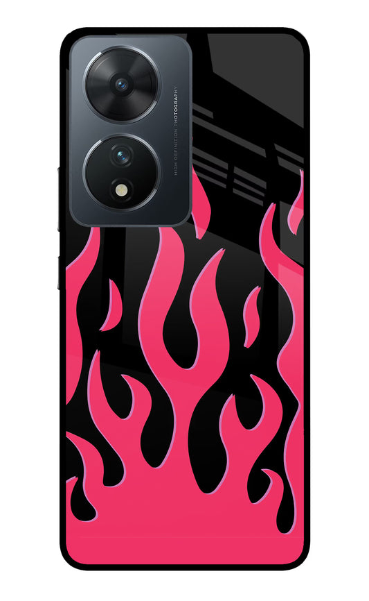 Fire Flames Vivo T2 5G Glass Case