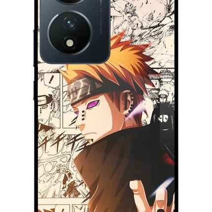 Pain Anime Vivo T2 5G Glass Case Back Cover by Casekaro