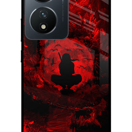 Itachi Uchiha Vivo T2 5G Glass Case Back Cover by Casekaro