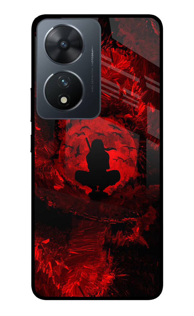 Itachi Uchiha Vivo T2 5G Glass Case Back Cover by Casekaro