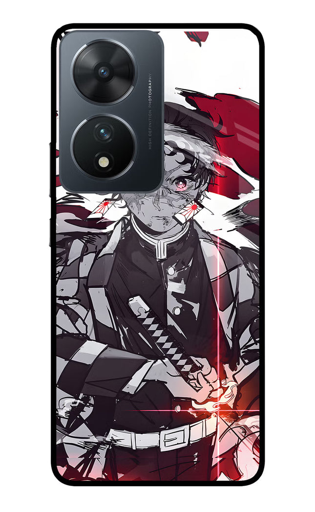 Demon Slayer Vivo T2 5G Glass Case Back Cover by Casekaro
