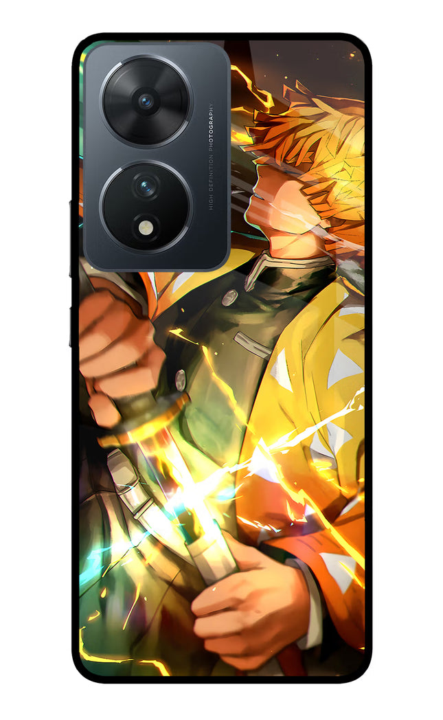 Demon Slayer Vivo T2 5G Glass Case Back Cover by Casekaro