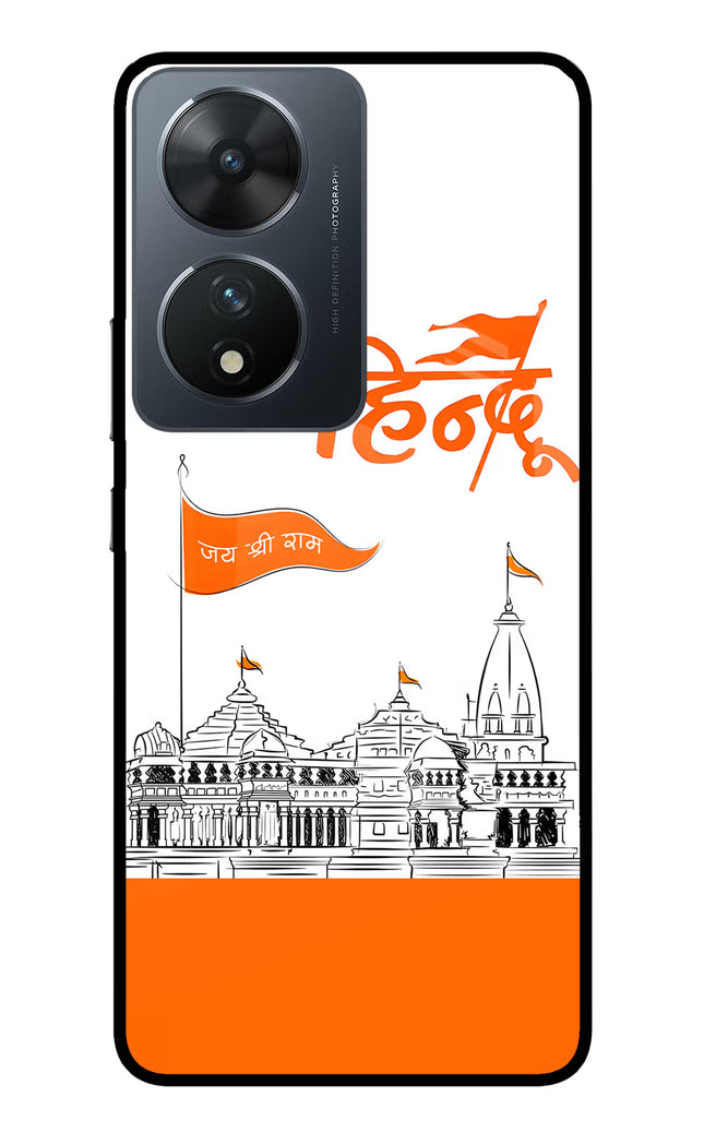 Jai Shree Ram Hindu Vivo T2 5G Glass Case Back Cover by Casekaro