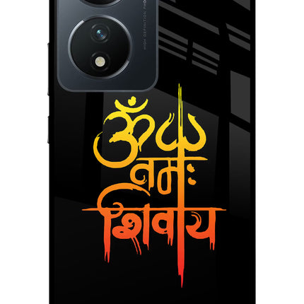 Om Namah Shivay Vivo T2 5G Glass Case Back Cover by Casekaro