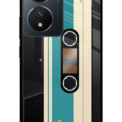 Cassette Vivo T2 5G Glass Case Back Cover by Casekaro