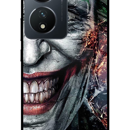 Joker Cam Vivo T2 5G Glass Case Back Cover by Casekaro