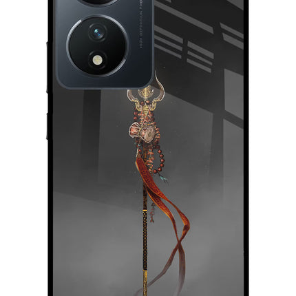 Shiv Trishul Vivo T2 5G Glass Case Back Cover by Casekaro