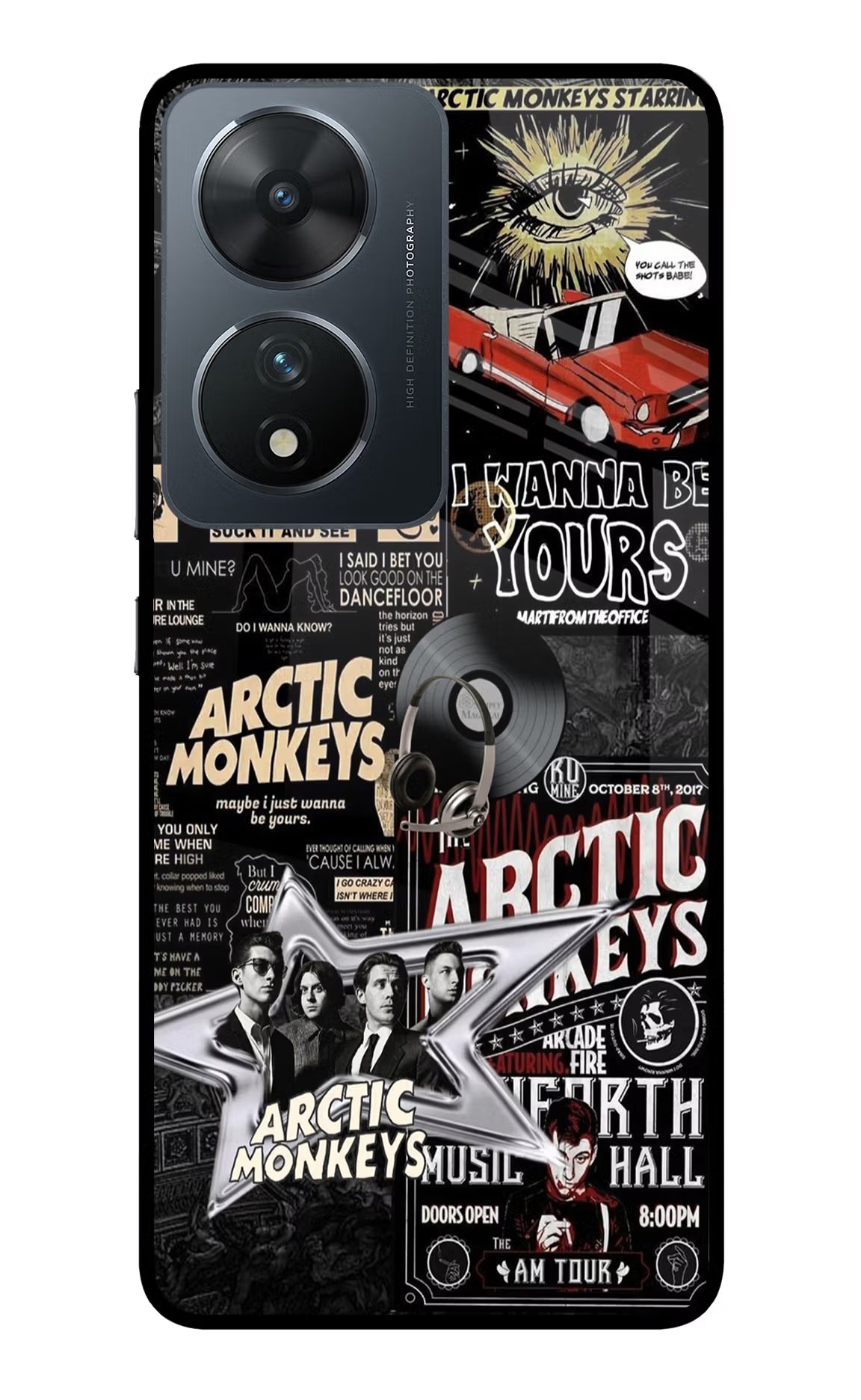 Arctic Monkeys Vivo T2 5G Glass Case