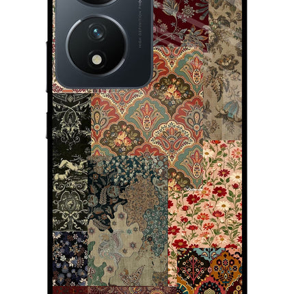 Desi Print Vivo T2 5G Glass Case Back Cover by Casekaro
