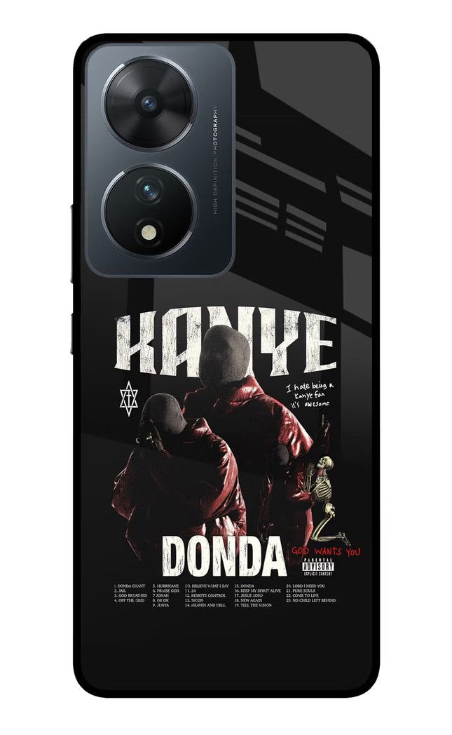 Donda Kanye West Vivo T2 5G Glass Case Back Cover by Casekaro