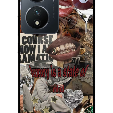 Luxury Vivo T2 5G Glass Case Back Cover by Casekaro