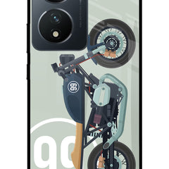 Classic Cafe Racer 99 Vivo T2 5G Glass Case