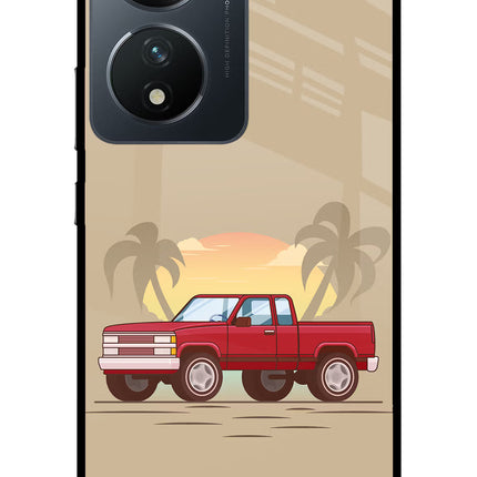 Desert Classic Drive Vivo T2 5G Glass Case Back Cover by Casekaro