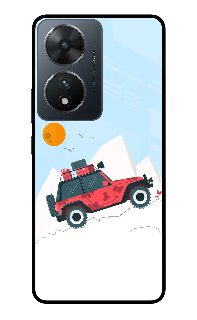 Mountain Trail Beast Vivo T2 5G Glass Case Back Cover by Casekaro