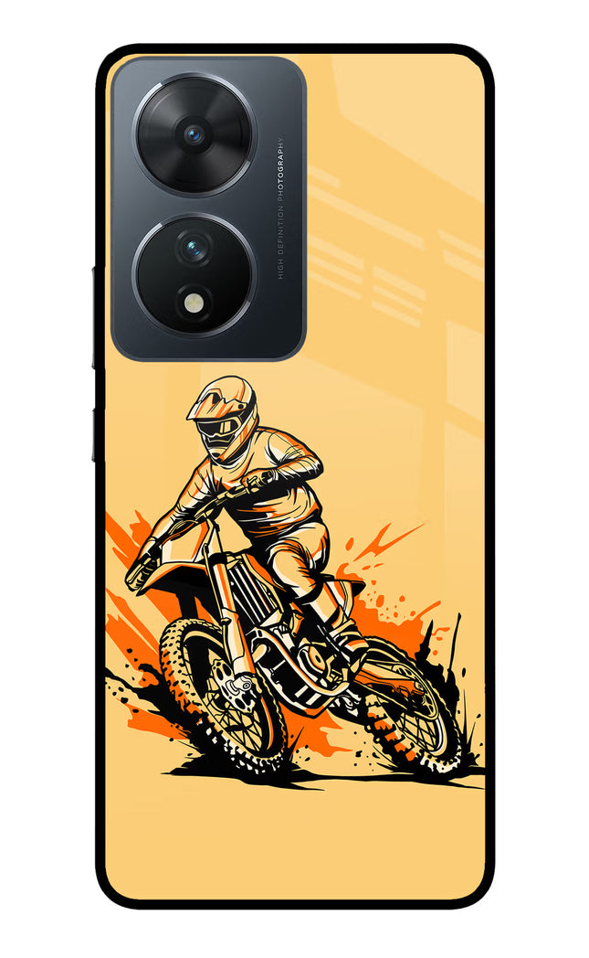 Off-Road Fury Vivo T2 5G Glass Case Back Cover by Casekaro