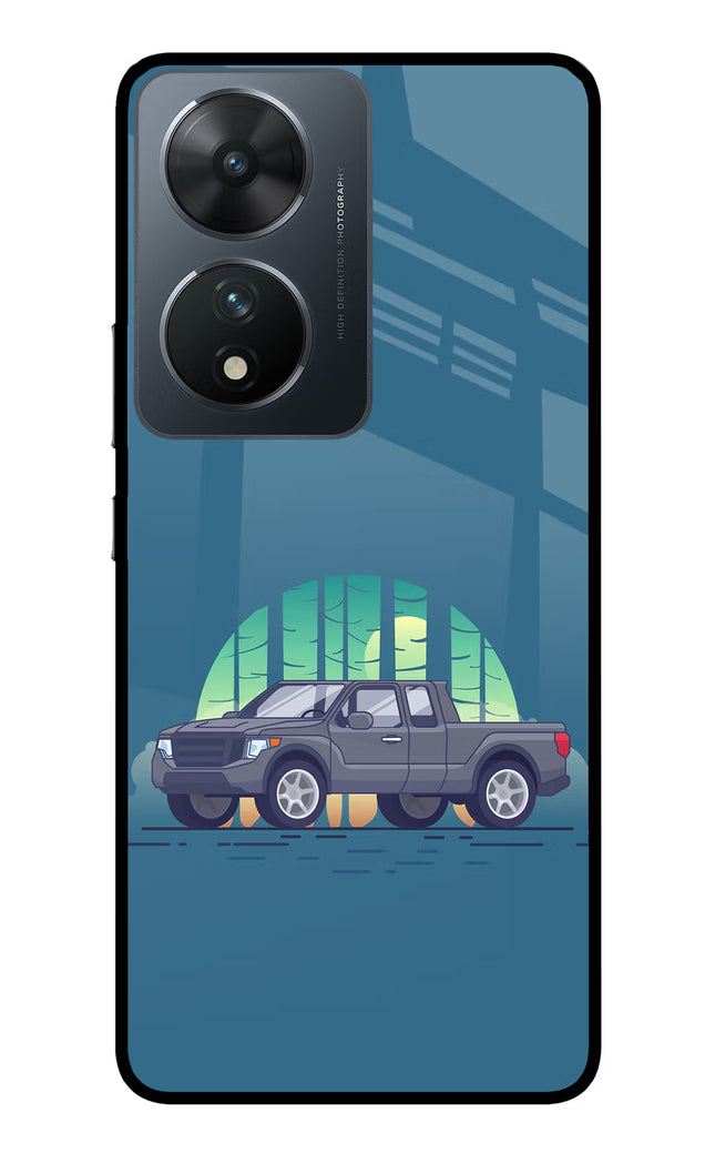 Retro Garage Vibe Vivo T2 5G Glass Case Back Cover by Casekaro