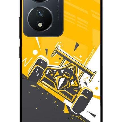 Track King Vivo T2 5G Glass Case Back Cover by Casekaro