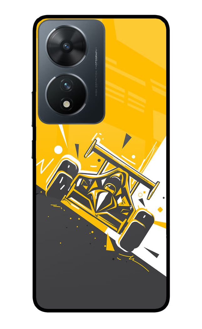 Track King Vivo T2 5G Glass Case Back Cover by Casekaro