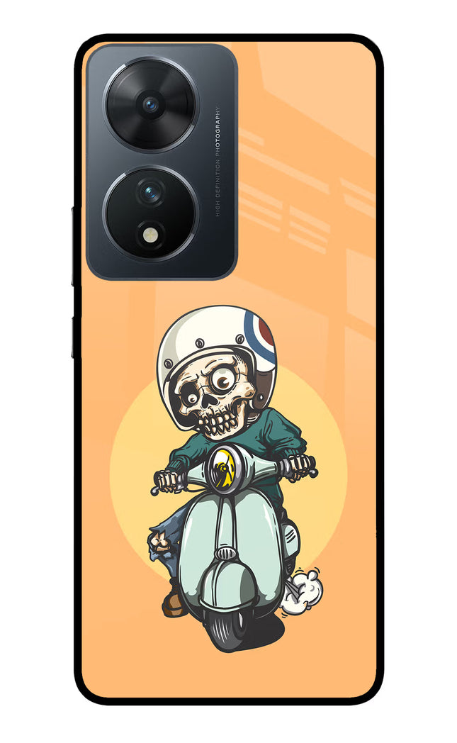 Undead Biker Vivo T2 5G Glass Case Back Cover by Casekaro