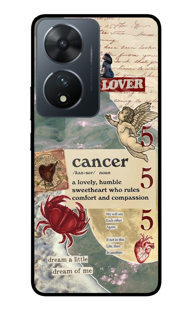 Cancer Zodiac Vivo T2 5G Glass Case Back Cover by Casekaro