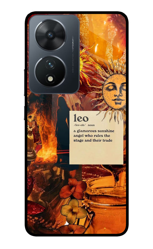 Leo Zodiac Vivo T2 5G Glass Case