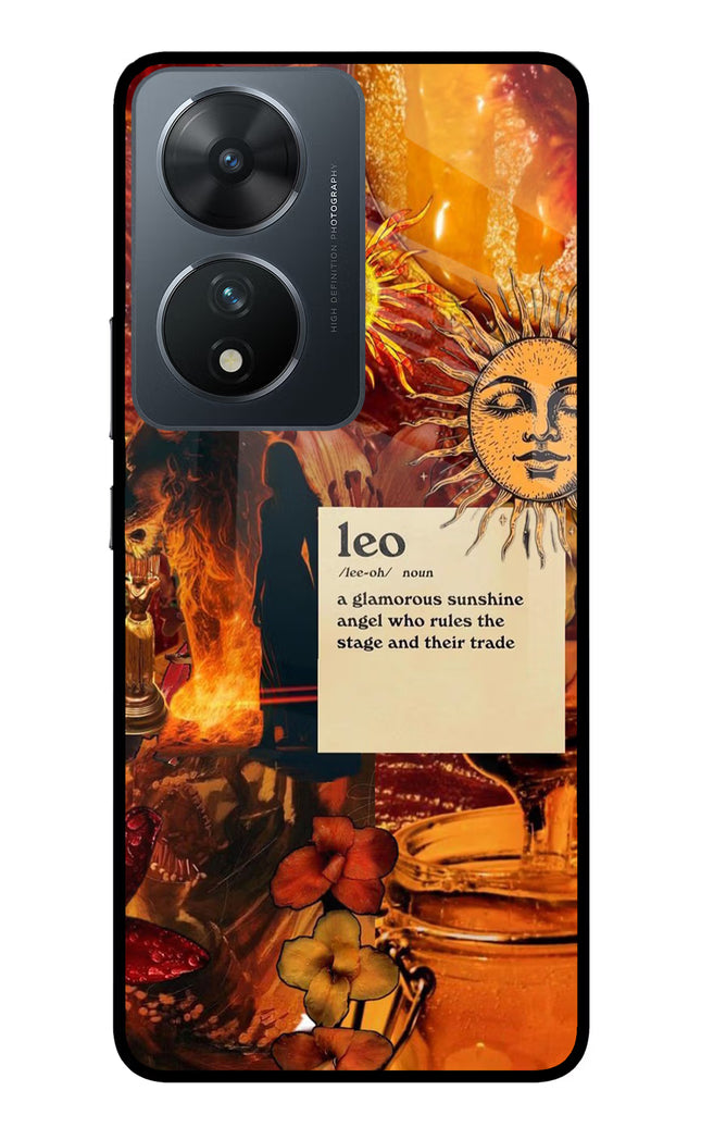 Leo Zodiac Vivo T2 5G Glass Case Back Cover by Casekaro