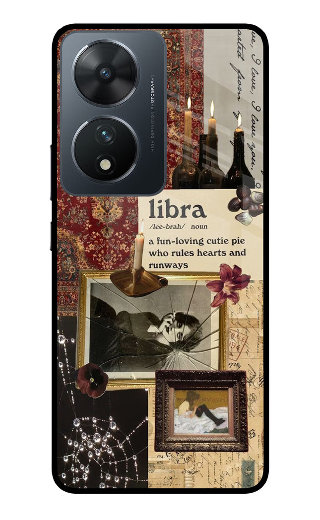 Libra Zodiac Vivo T2 5G Glass Case Back Cover by Casekaro