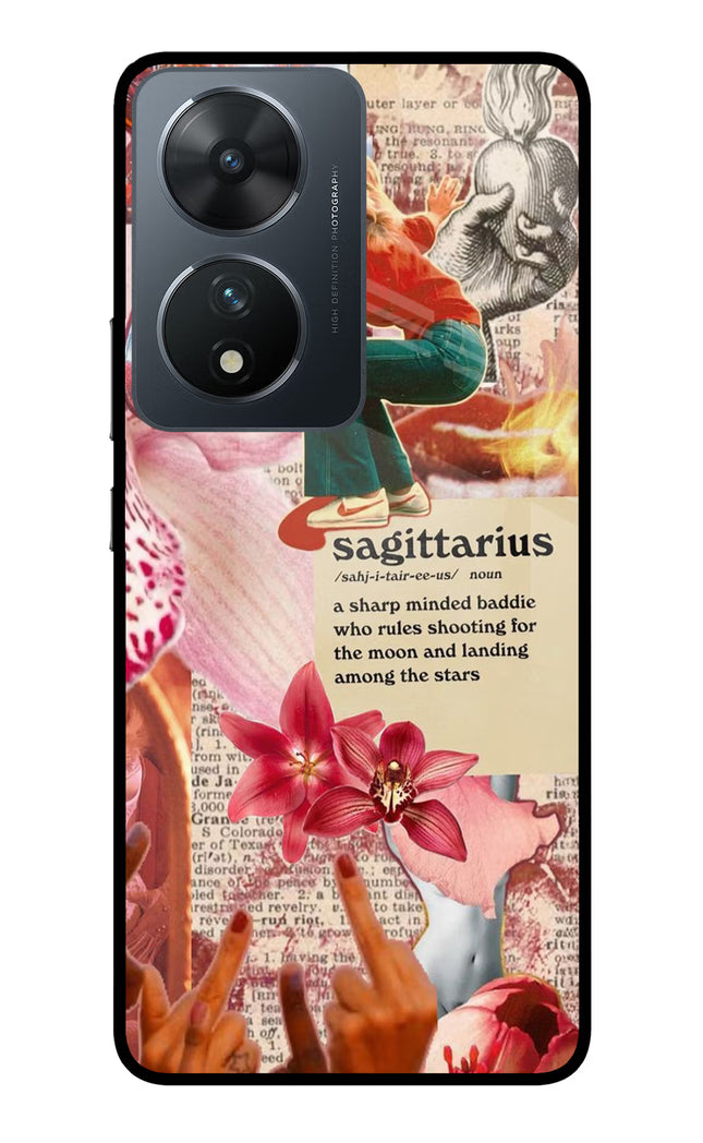 Sagittarius Zodiac Vivo T2 5G Glass Case Back Cover by Casekaro