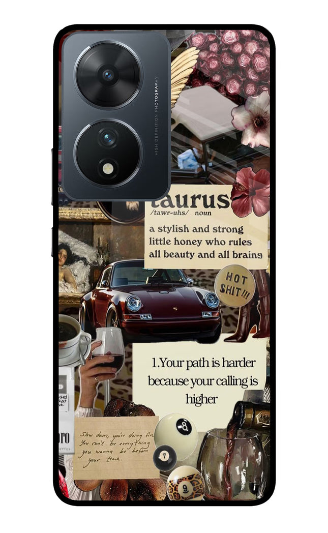 Taurus Zodiac Vivo T2 5G Glass Case Back Cover by Casekaro