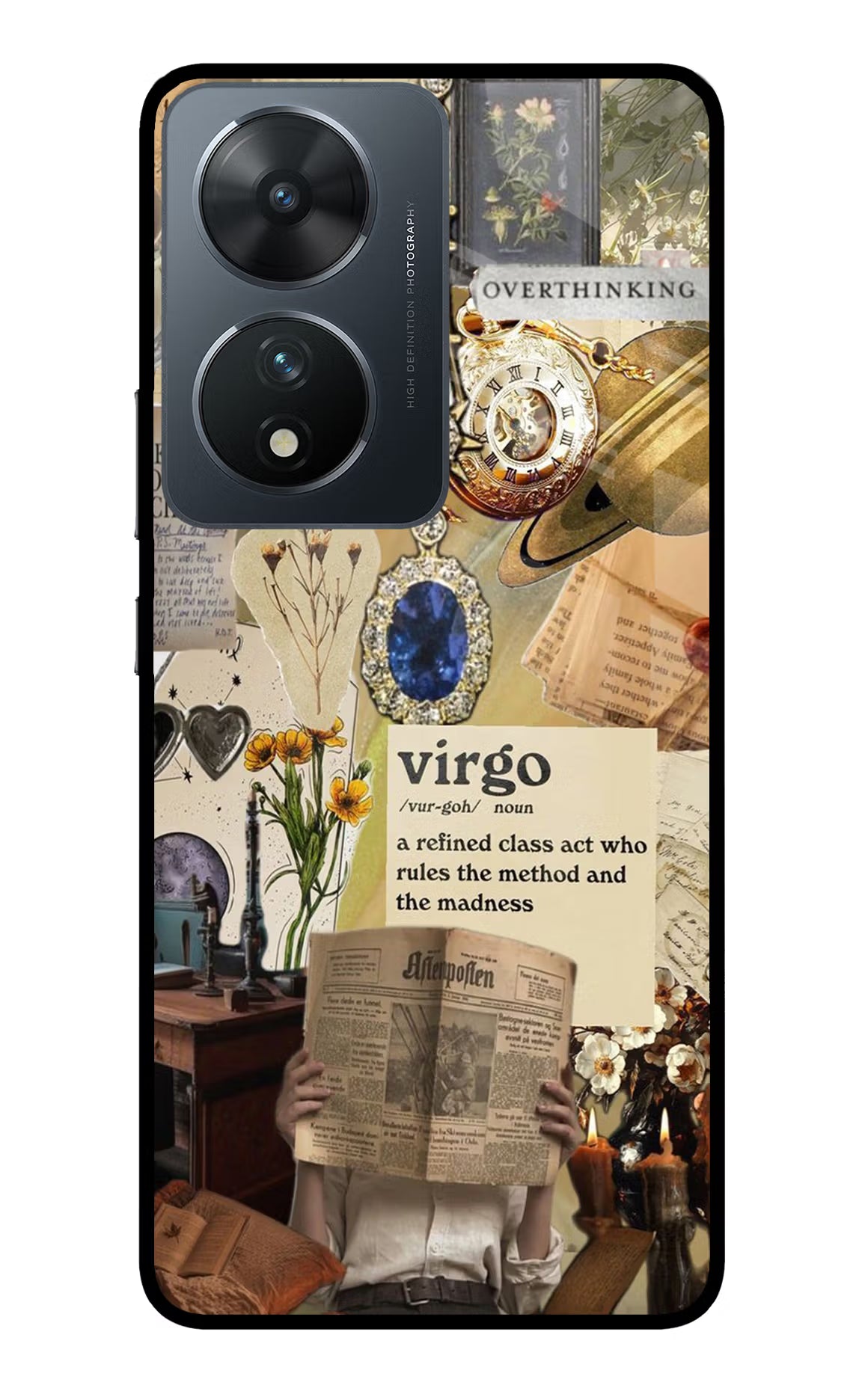 Virgo Zodiac Vivo T2 5G Glass Case Back Cover by Casekaro