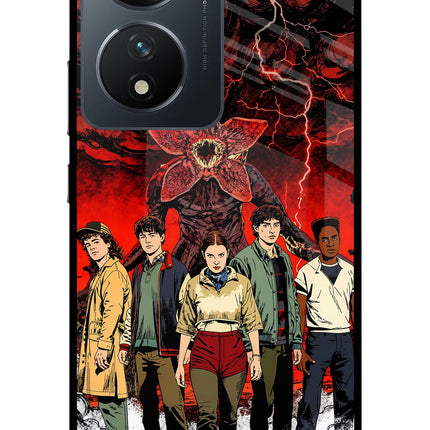 Ordinary Things Characters Vivo T2 5G Glass Case Back Cover by Casekaro