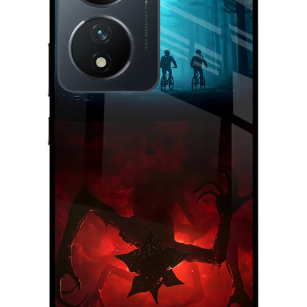 Ordinary Things Downside Up Vivo T2 5G Glass Case Back Cover by Casekaro