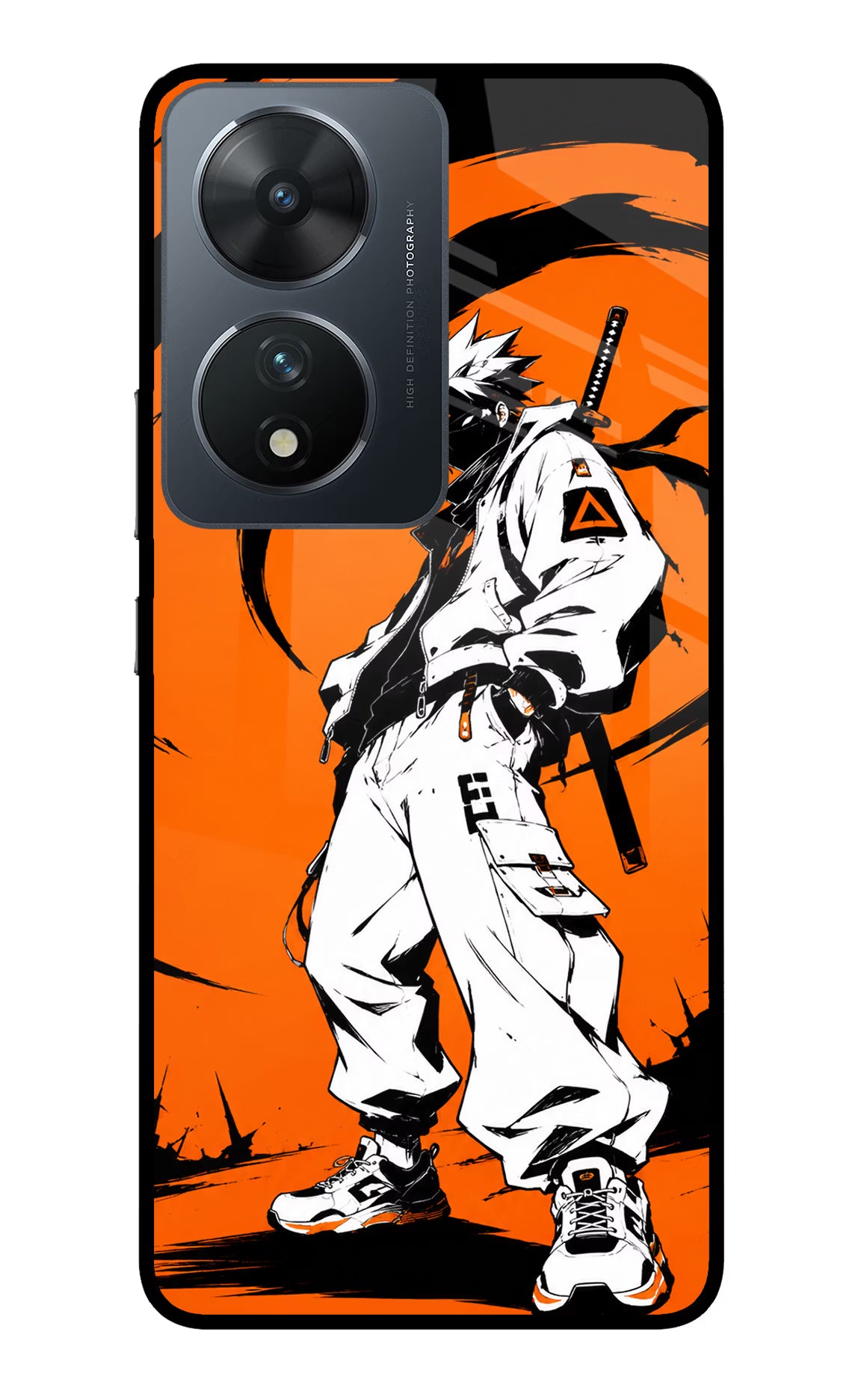 Street Samurai  Vivo T2 5G Glass Case