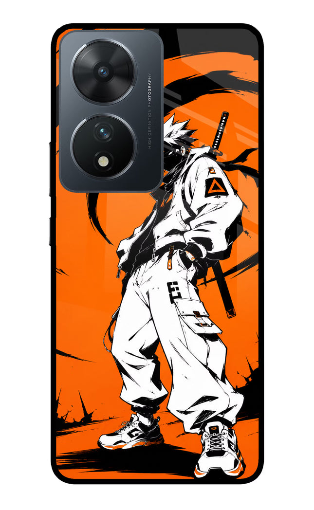 Street Samurai  Vivo T2 5G Glass Case Back Cover by Casekaro