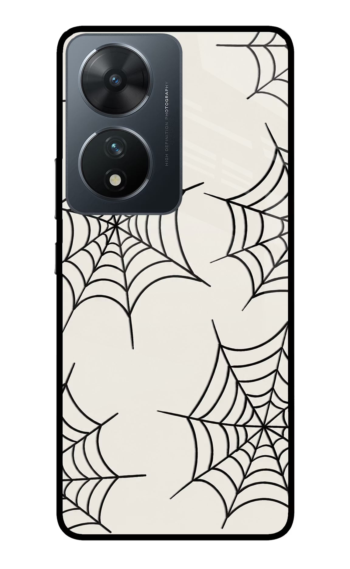 Spider Web Vivo T2 5G Glass Case