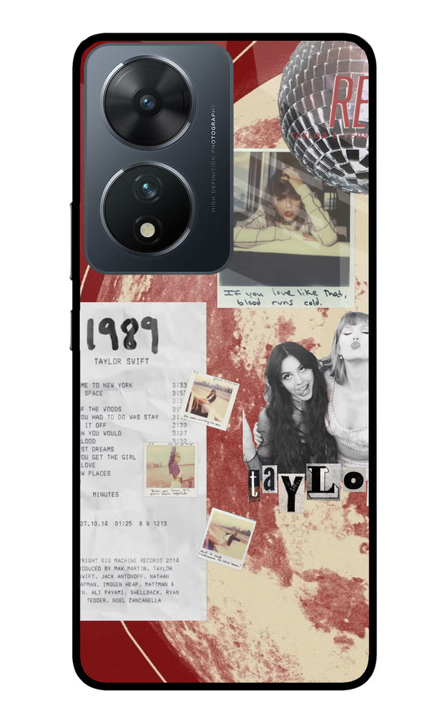 Taylor Swift Vivo T2 5G Glass Case Back Cover by Casekaro