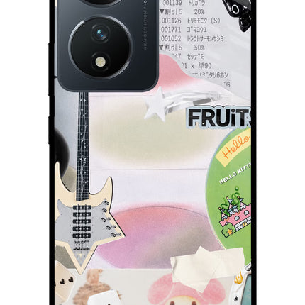 Softcore case Vivo T2 5G Glass Case Back Cover by Casekaro