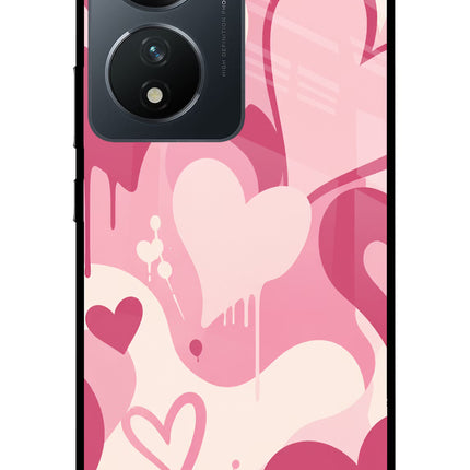 Hearty case Vivo T2 5G Glass Case Back Cover by Casekaro