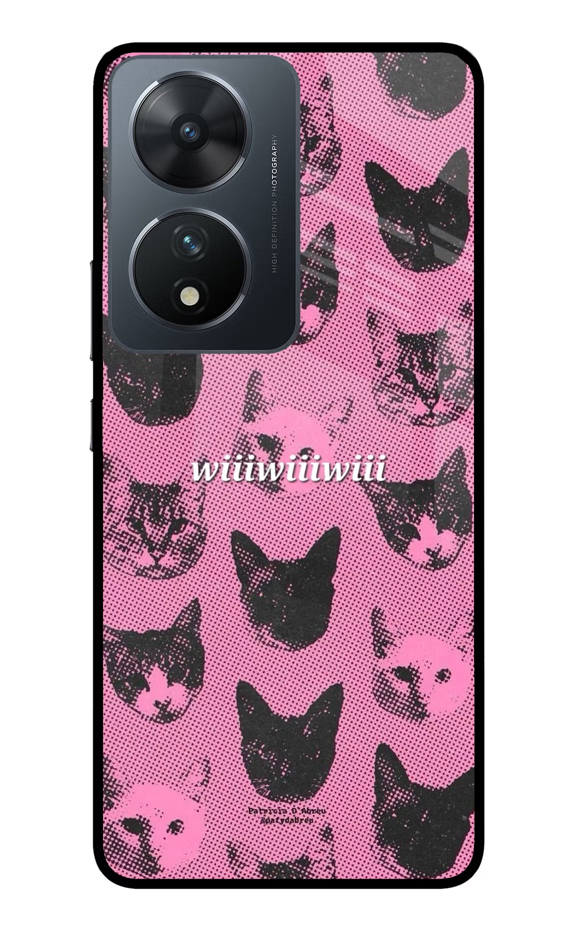 Pink Cats Vivo T2 5G Glass Case