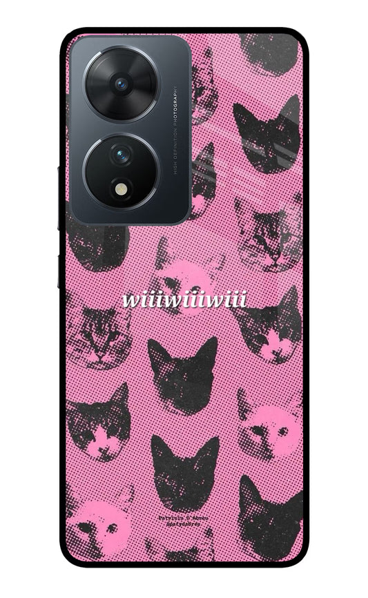 Pink Cats Vivo T2 5G Glass Case