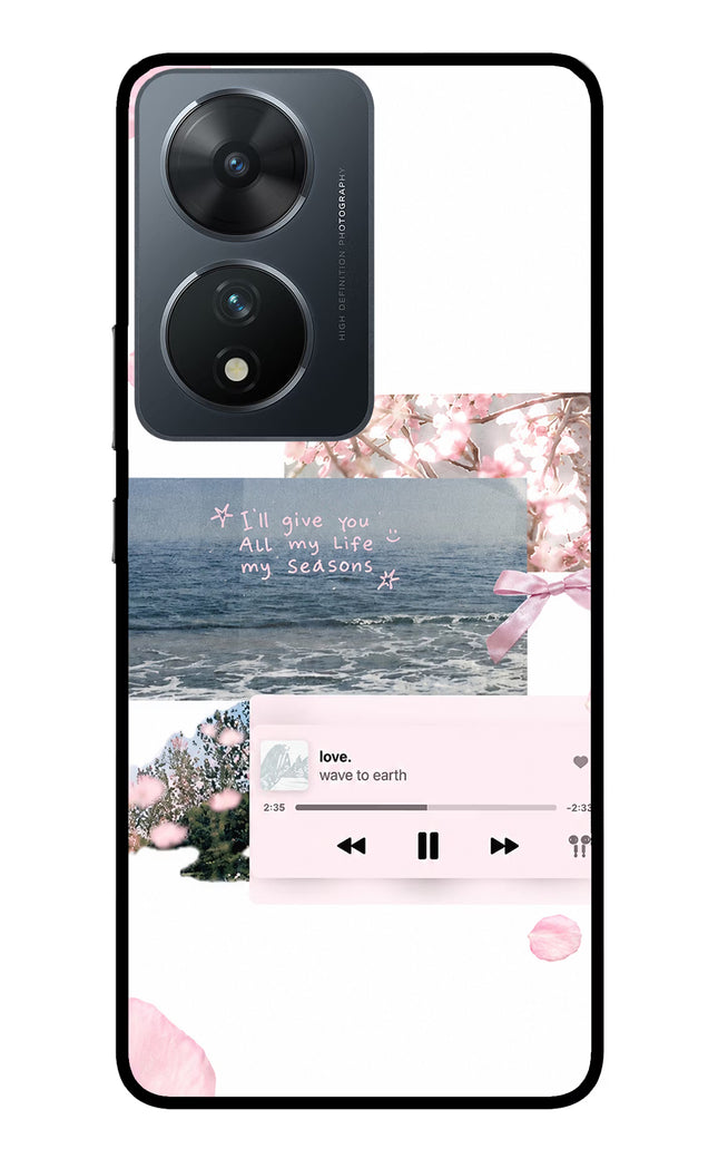 Wave to earth Vivo T2 5G Glass Case Back Cover by Casekaro
