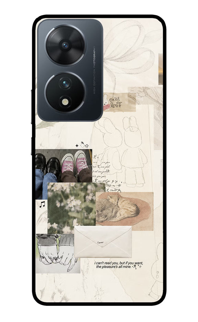 Soft Aesthetic Vivo T2 5G Glass Case Back Cover by Casekaro