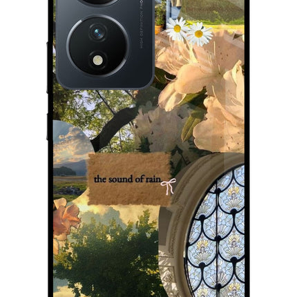 Rain Vivo T2 5G Glass Case Back Cover by Casekaro