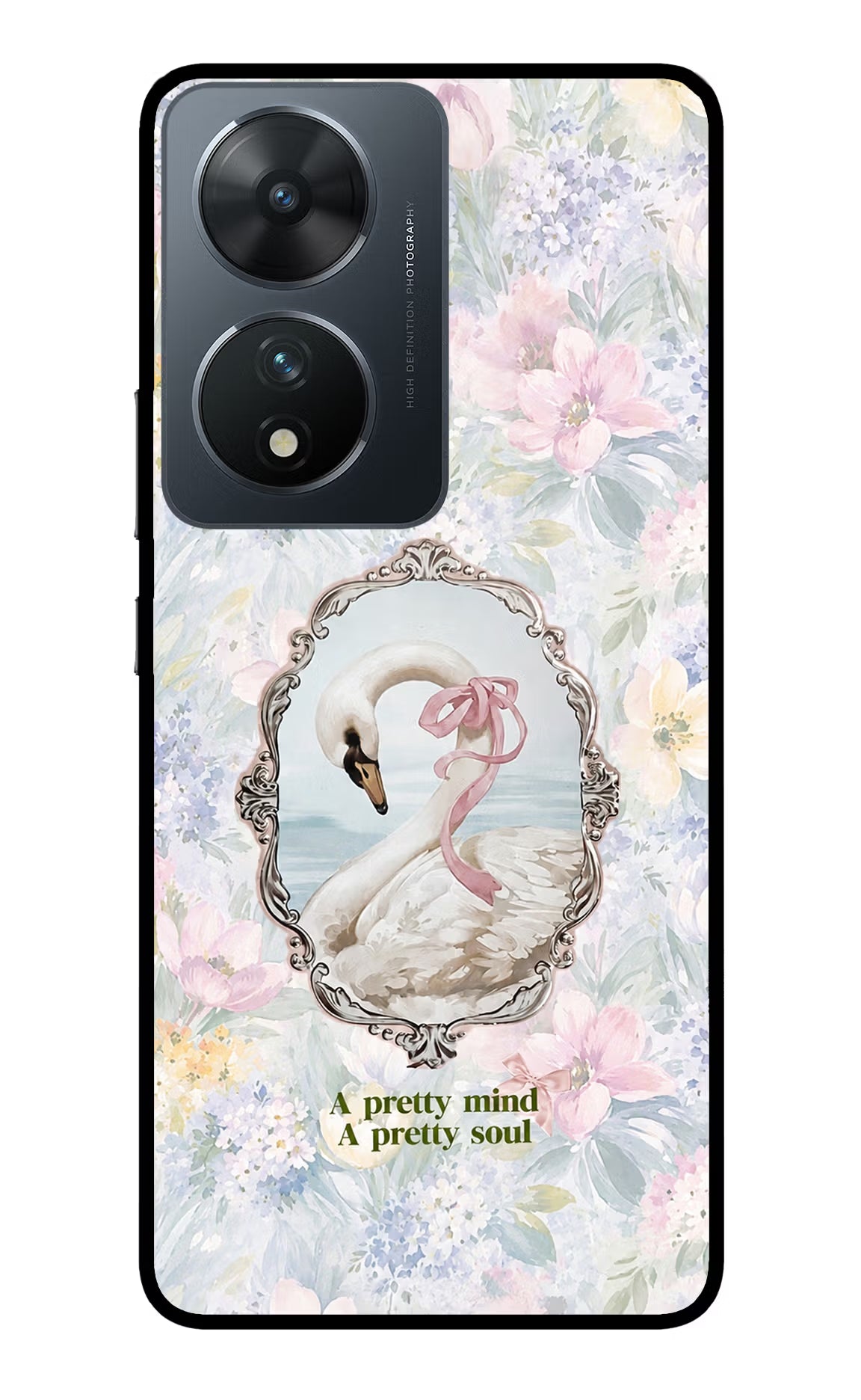 Pretty Mind Pretty Soul Vivo T2 5G Glass Case